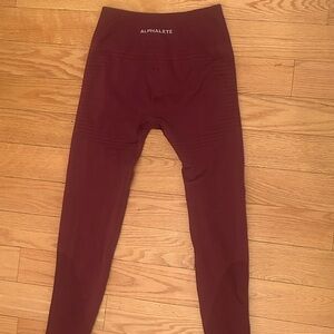 Alphalete Women's Burgundy Leggings size Medium